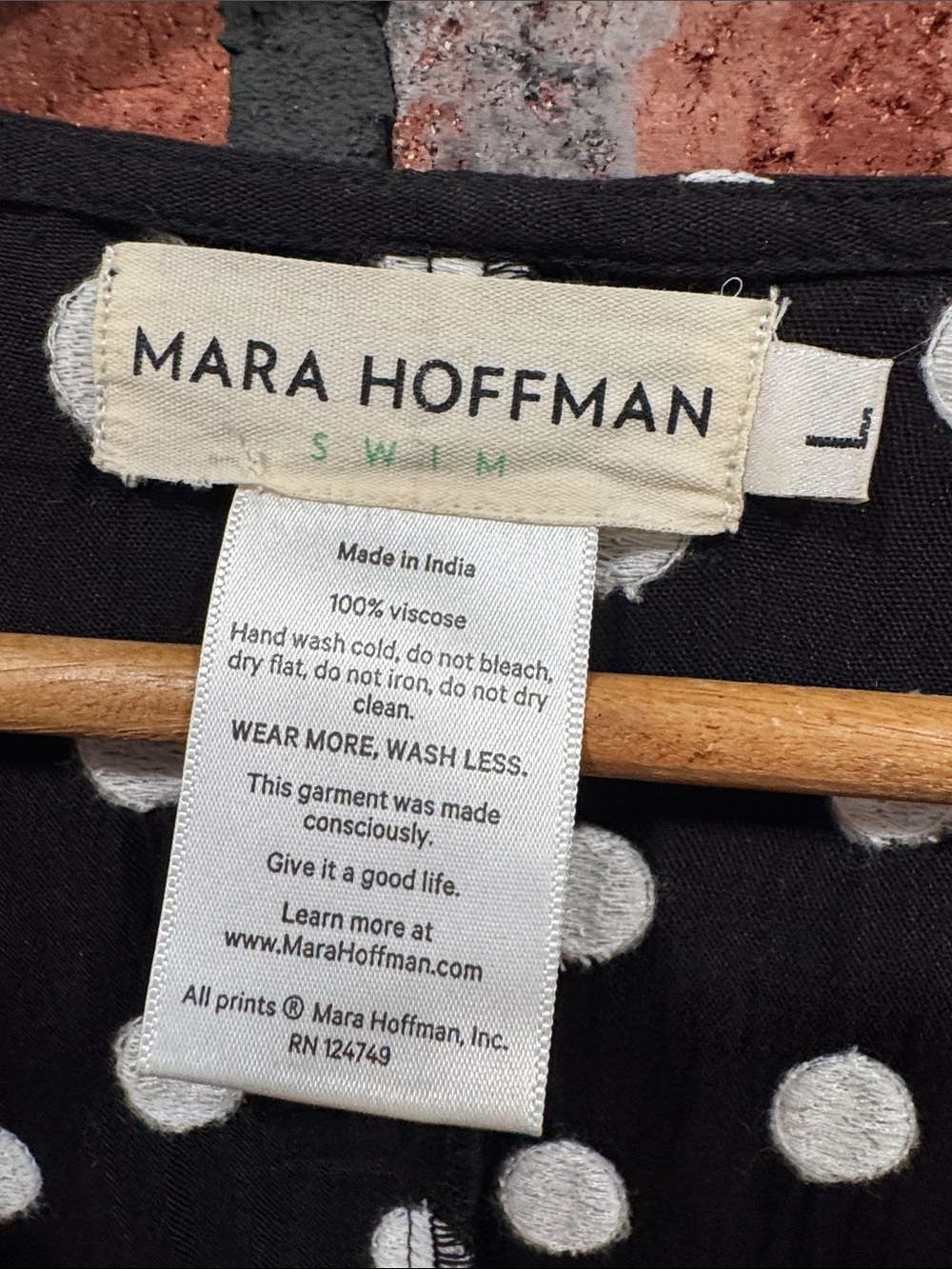 mara hoffman Polka Dot Tie-Front Black romper - Picture 7 of 8